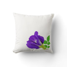 Elegante Flor Aparajita Morada Minimalista Floral 