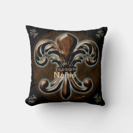 Cojín Decorativo Elegante Flor de Lis