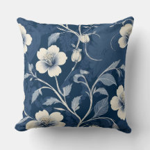 Elegante Floral Botánico Azul