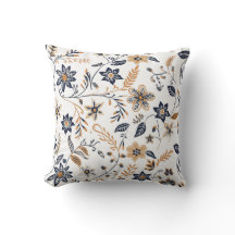 Elegante Floral Botánico Azul Marino y Dorado