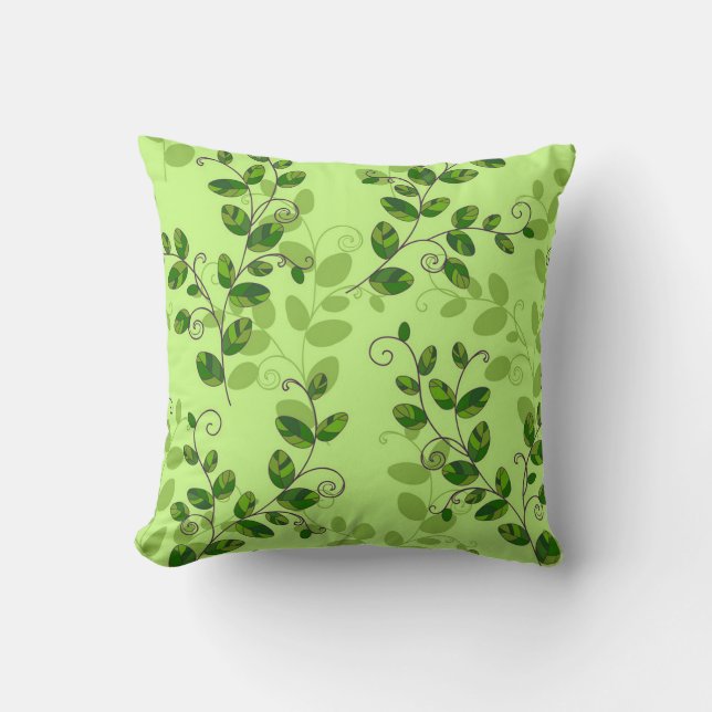 Cojín Decorativo Elegante floral moderna (Anverso)