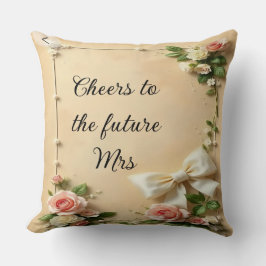 Cojín Decorativo Elegante Floral Perfect Bridal Shower Gift