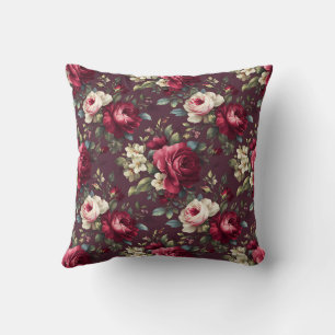 Cojín Decorativo Elegante Floral Romántico Chic Botánico Vintage