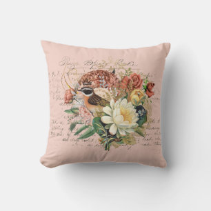 Cojín Decorativo Elegante Floral Vintage