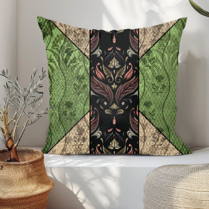 Cojín Decorativo Elegante Floral Vintage de inspiración antigua