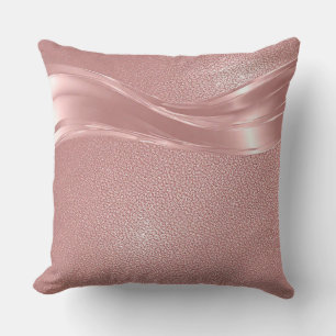 Cojín Decorativo Elegante fondo con brillo rosa y onda metálica