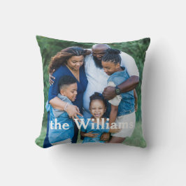Cojín Decorativo Elegante Fotografía Familiar Y Firma
