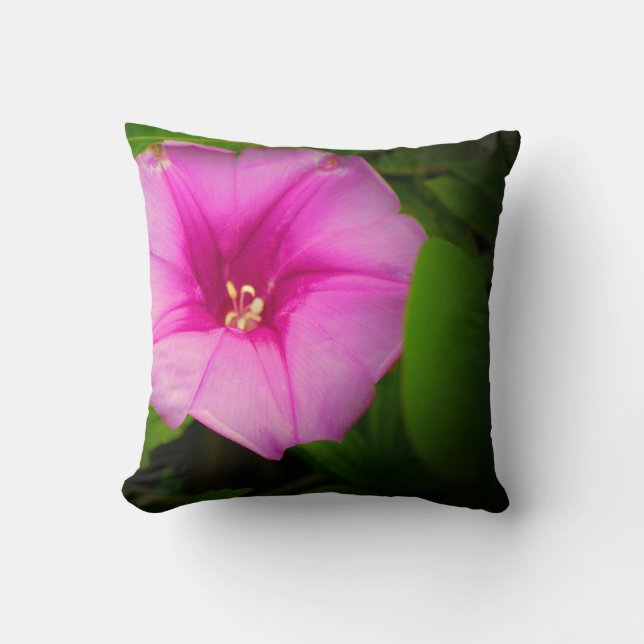 Cojín decorativo elegante - Gloria matutina rosa (Anverso)