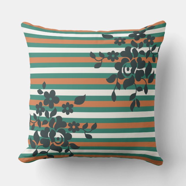Cojín Decorativo Elegante Gráfico de Moda  (Anverso)