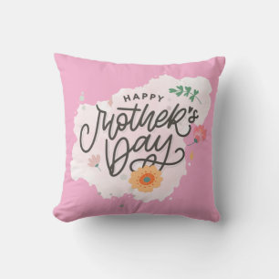 Cojín Decorativo Elegante guión del Día de la Madre Script Caligraf