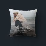 Cojín Decorativo Elegante guión moderno foto Minimalista<br><div class="desc">Transforme sus preciados recuerdos en impresionantes obras de arte con nuestra almohada de lanzamiento de fotos personalizados. Ya sea un retrato boda sincero,  un paisaje impresionante,  o una instantánea de una ocasión especial,  nuestra almohada personalizado captura la esencia de sus recuerdos.</div>