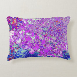 Cojín Decorativo Elegante Hortensia Limelight Púrpura y Azul