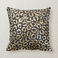 Elegante impresión de animales de leopardo negro d