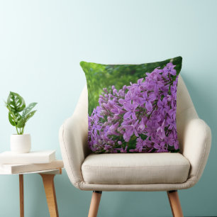 Cojín Decorativo Elegante lilato morado romántico morado floral