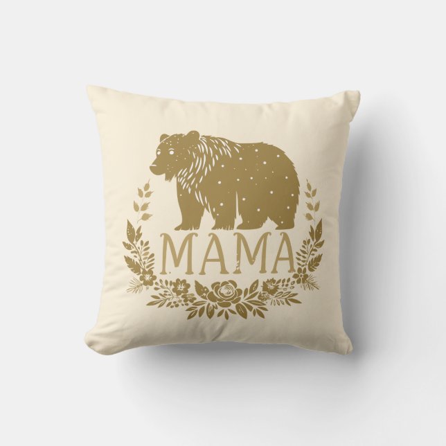 Cojín Decorativo Elegante Mama Bear (Anverso)