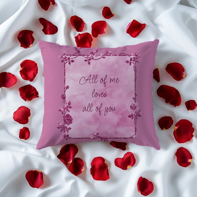 Cojín Decorativo Elegante marco de espuma púrpura San Valentín (Subido por el creador)