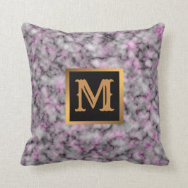 Cojín Decorativo Elegante Mármol moderno oro negro