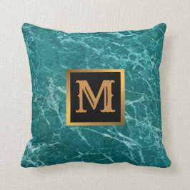 Cojín Decorativo Elegante Mármol moderno oro negro