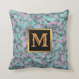 Cojín Decorativo Elegante Mármol moderno oro negro