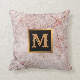 Cojín Decorativo Elegante Mármol moderno oro negro