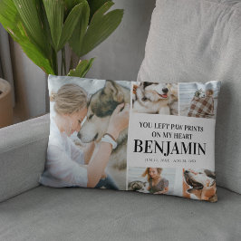 Cojín Decorativo Elegante Mascota de fotos de citas de tributo mode