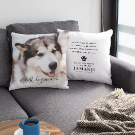 Cojín Decorativo Elegante Mejor Perro de la Historia Foto y Cita Ma