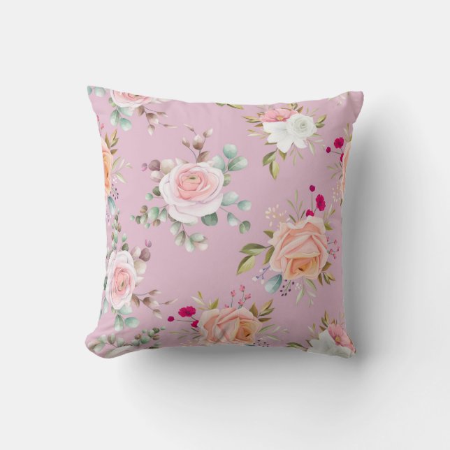 Cojín Decorativo Elegante moda floral (Anverso)