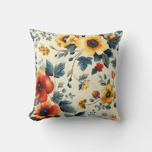 Cojín Decorativo Elegante Moda floral romántica de época