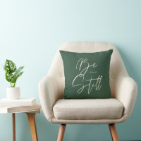 Elegante Moderno Be Still Texto Salm Color Persona