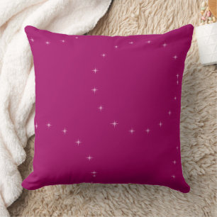 Cojín Decorativo elegante moderno estilo Pink Starry Night