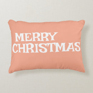 COJÍN DECORATIVO ELEGANTE MODERNO ESTILOSO FELIZ NAVIDAD COLOR DURA