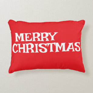 COJÍN DECORATIVO ELEGANTE MODERNO ESTILOSO NAVIDAD COLOR ROJO