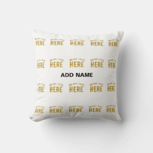 COJÍN DECORATIVO ELEGANTE MODERNO PERSONALIZABLE BLANCO VERIFICADO 