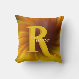 Cojín Decorativo Elegante Monograma Personalizado Tu Inicial Nombre