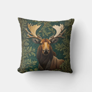 Cojín Decorativo Elegante Moose William Morris inspirado
