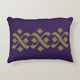 Cojín Decorativo Elegante morado y beige oscuro