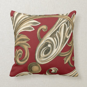 Cojín Decorativo Elegante Motif Botánico con Tan Foliage