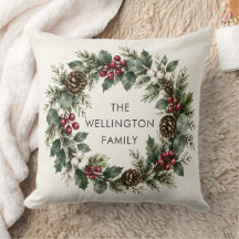 Elegante Navidad Familia Verde