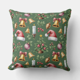 Cojín Decorativo Elegante Navidades botánicos de invierno Pillow