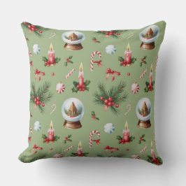 Cojín Decorativo Elegante Navidades botánicos de invierno Pillow