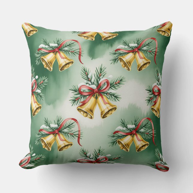 Cojín Decorativo Elegante Navidades botánicos de invierno Pillow (Anverso)