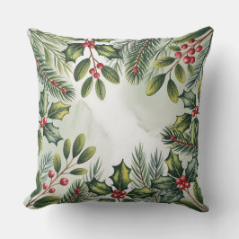 Cojín Decorativo Elegante Navidades botánicos de invierno Pillow
