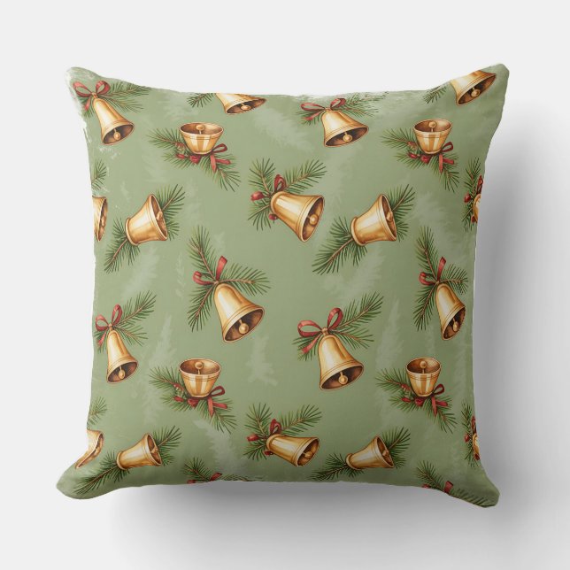 Cojín Decorativo Elegante Navidades botánicos de invierno Pillow (Anverso)