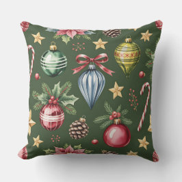 Cojín Decorativo Elegante Navidades botánicos de invierno Pillow