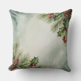 Cojín Decorativo Elegante Navidades botánicos de invierno Pillow