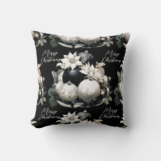 Cojín Decorativo Elegante ornamento negro beige de color verde de N