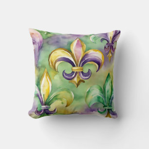 Cojín Decorativo Elegante Pastel Mardi Gras