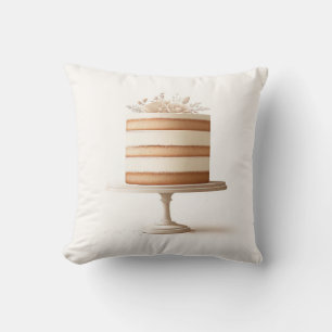 Cojín Decorativo Elegante Pastelería Floral Blanca de Grado Cocina