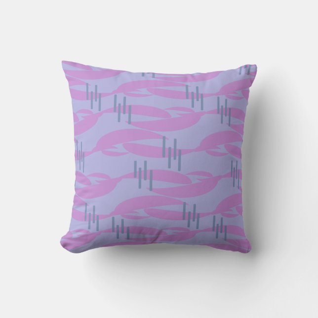 Cojín Decorativo Elegante patrón abstracto estética retro (Anverso)