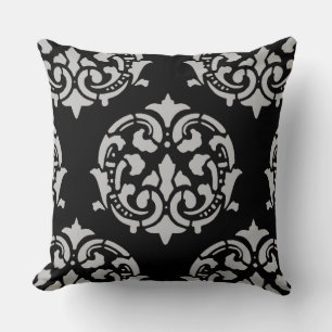 Cojín Decorativo Elegante patrón de damasco ornamentado